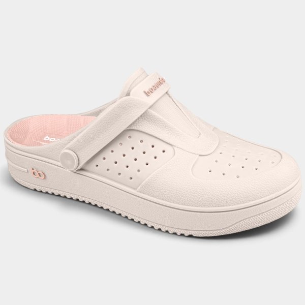Babuche Boaonda Urban Feminino - Off White e Rosa
