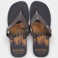 Chinelo Cartago Atlanta Masculino - Marrom e Bege