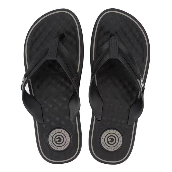 Chinelo Cartago Arizona Masculino - Preto e Cinza