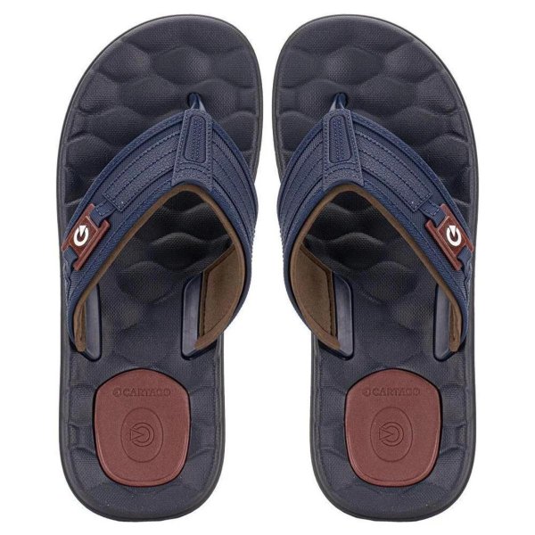 Chinelo Cartago Egeu III Masculino - Marinho e Vermelho