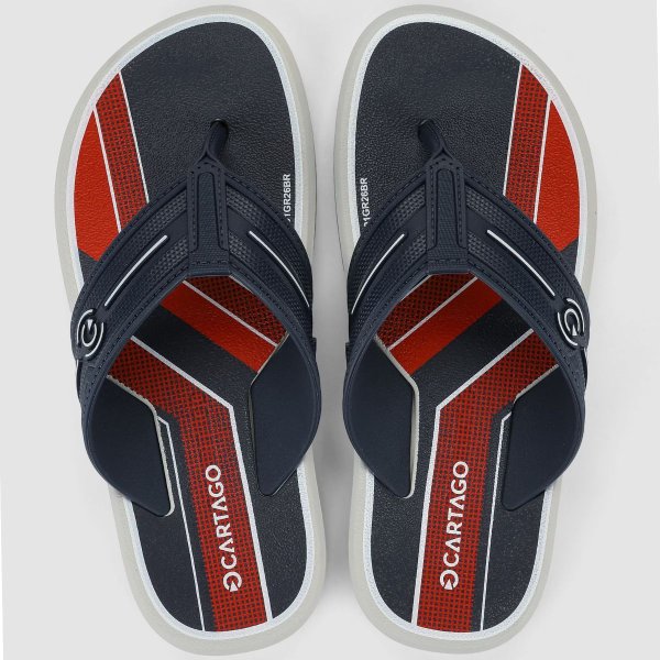 Chinelo Cartago Palermo II Masculino - Marinho e Vermelho