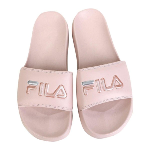 Chinelo Fila Drifter Basic Feminino - Rosa e Prata