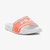 Chinelo Fila Drifter Stripes Feminino - Branco e Laranja