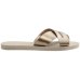 Rasteira Havaianas Aqua Metálica Feminina - Bege