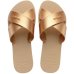 Rasteira Havaianas Aqua Metálica Feminina - Dourado