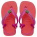 Chinelo Havaianas Baby Brasil Logo Menina - Coral e Roxo