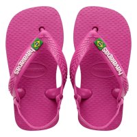 Chinelo Havaianas Baby Brasil Logo Menina - Rosa