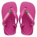 Chinelo Havaianas Baby Brasil Logo Menina - Rosa