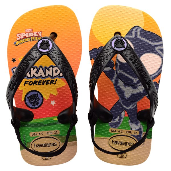 Chinelo Havaianas Infantil Baby Marvel - Amarelo