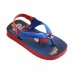 Chinelo Havaianas Infantil Baby Marvel - Azul e Vermelho