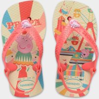 Chinelo Havaianas Baby Peppa Pig Menina - Bege e Rosa