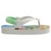 Chinelo Havaianas Baby Peppa Pig Menino - Verde e Branco