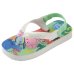 Chinelo Havaianas Baby Peppa Pig Menino - Verde e Branco