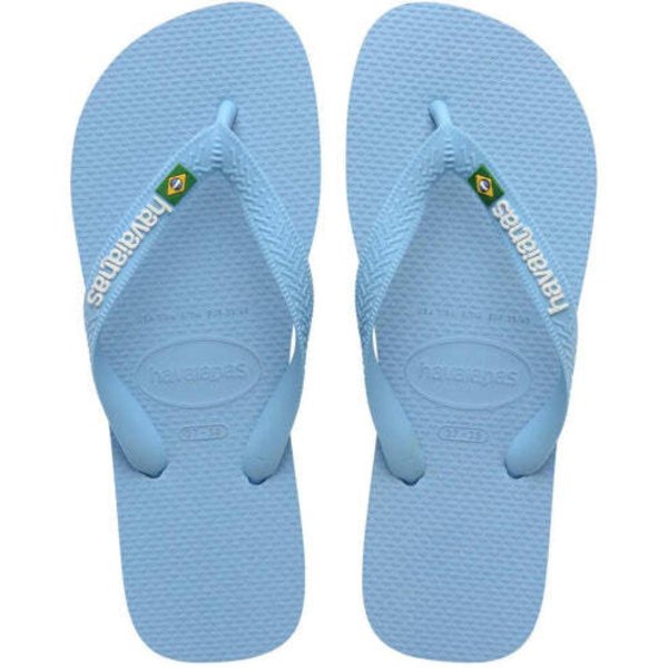 Chinelo Havaianas Brasil Logo - Azul Claro
