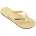 Chinelo Havaianas Brasil Logo Encardida - Bege