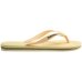Chinelo Havaianas Brasil Logo Encardida - Bege