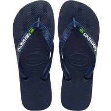 Chinelo Havaianas Brasil Logo - Marinho