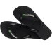 Chinelo Havaianas Brasil Logo - Preto