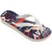 Chinelo Infantil Havaianas Kids Cars - Branco e Vermelho