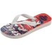 Chinelo Infantil Havaianas Kids Cars - Branco e Vermelho