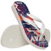 Chinelo Infantil Havaianas Kids Cars - Branco e Vermelho
