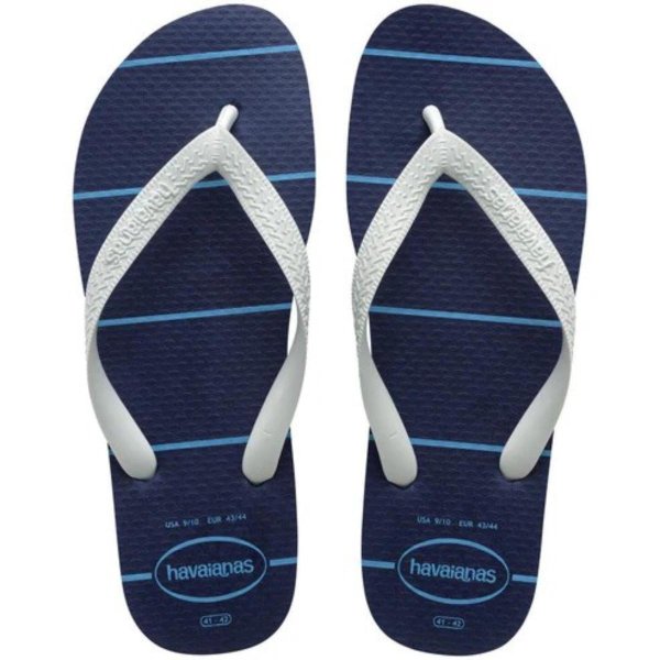 Chinelo Havaianas Color Essential Masculino - Marinho e Branco