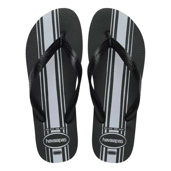 Chinelo Havaianas Color Essential Masculino - Preto e Branco