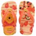Chinelo Infantil Havaianas Baby Disney Classics - Bege e Laranja