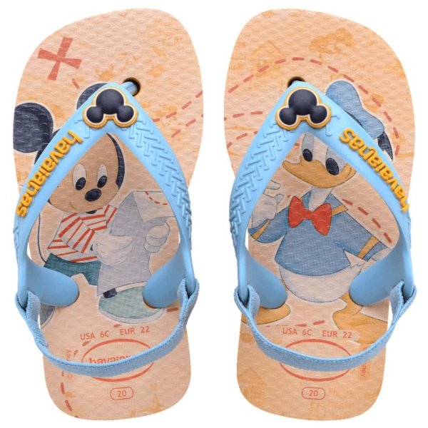Chinelo Infantil Havaianas Baby Disney Classics - Amarelo