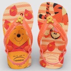 Chinelo Infantil Havaianas Baby Disney Classics - Amarelo e Laranja