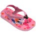 Chinelo Infantil Havaianas Baby Disney Classics - Rosa e Preto