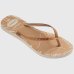 Chinelo Havaianas Slim Glitter Edge Feminino - Bege
