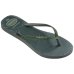 Chinelo Havaianas Slim Glitter Edge Feminino - Verde Oliva