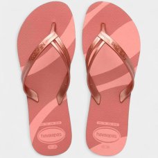 Chinelo Havaianas Elegance Print Feminino - Rosa