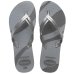 Chinelo Havaianas Elegance Print Metalizado Feminino - Cinza