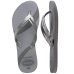 Chinelo Havaianas Elegance Print Metalizado Feminino - Cinza