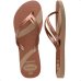 Chinelo Havaianas Elegance Print Metalizado Feminino - Marrom