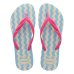 Chinelo Havaianas Fantasia II Feminino - Bege e Azul