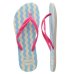 Chinelo Havaianas Fantasia II Feminino - Bege e Azul