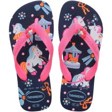 Chinelo Infantil Havaianas Fantasy Kids - Marinho e Rosa