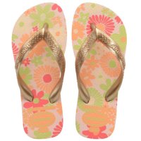 Chinelo Infantil Havaianas Flores Kids - Rosê