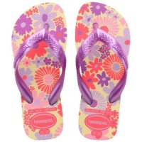 Chinelo Infantil Havaianas Flores Kids - Roxo