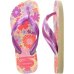 Chinelo Infantil Havaianas Flores Kids - Roxo