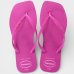 Chinelo Havaianas Slim Square Logo Pop Up Feminino - Magenta
