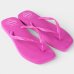 Chinelo Havaianas Slim Square Logo Pop Up Feminino - Magenta
