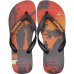 Chinelo Havaianas Hype FC - Preto e Laranja