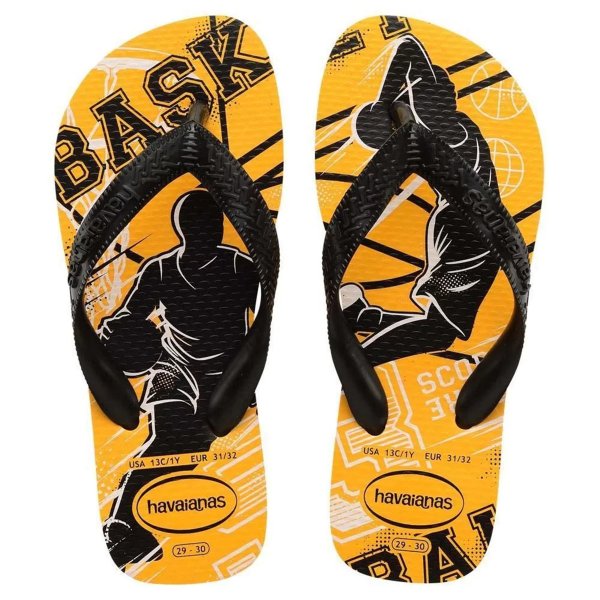 Chinelo Havaianas Kids Athletic Pop - Amarelo