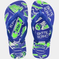 Chinelo Infantil Havaianas Top Athletic Kids - Azul e Verde