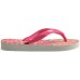 Chinelo Havaianas Kids Flores Menina - Rosa e Branco