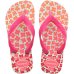 Chinelo Havaianas Kids Flores Menina - Rosa e Branco